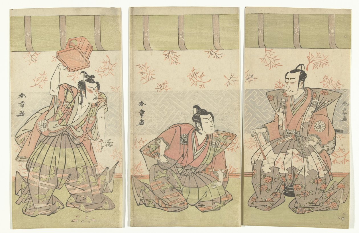 Tríptico do Actor de Katsukawa Shunsho