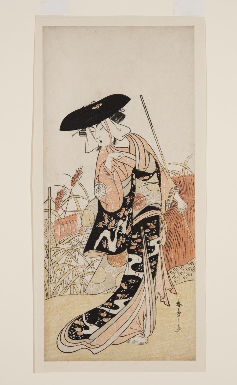 Ac and r Segawa Chrysanthemum Woman Good As Fox Chrysanthemum (Chrysanthemum-Gitsune) de Katsukawa Shunsho