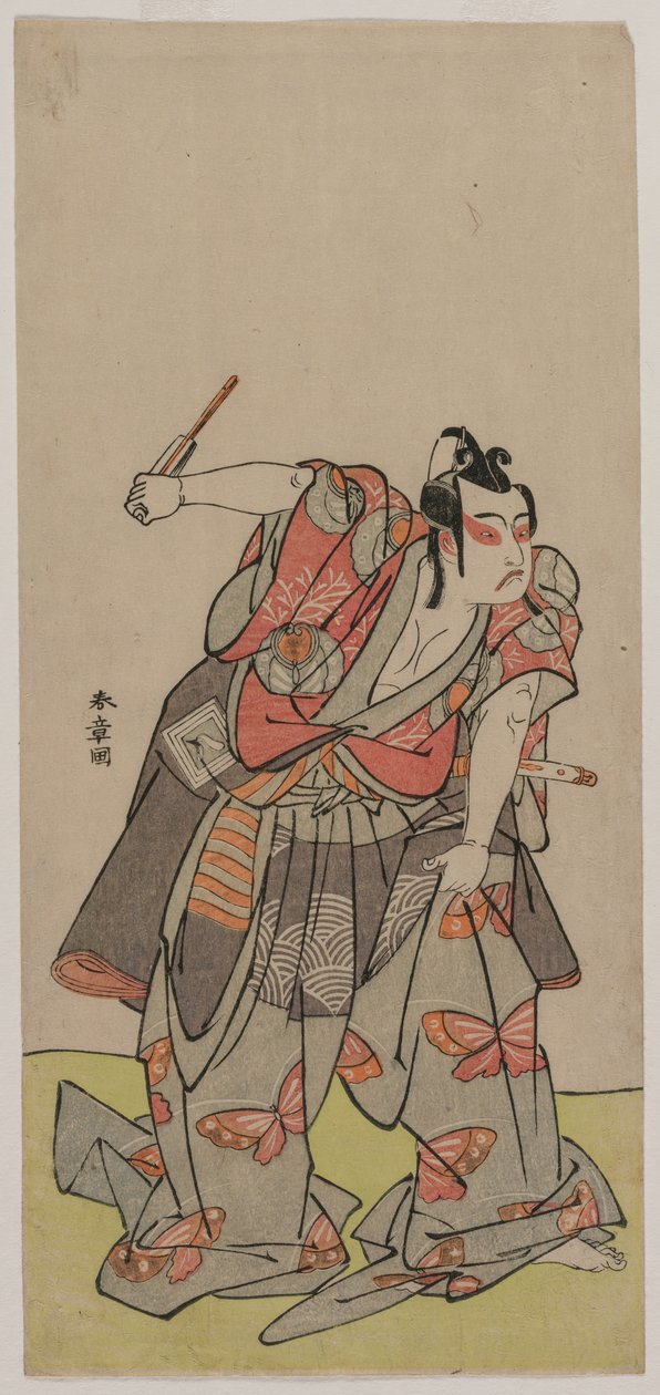 Ichikawa Yaozo II como Soga no Goro, meados da década de 1770. de Katsukawa Shunsho