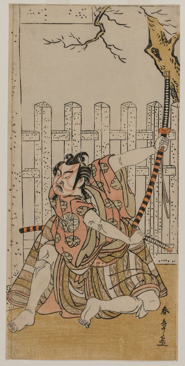 Ichimura Uzaemon IX como Umeomaru, meados da década de 1770. de Katsukawa Shunsho