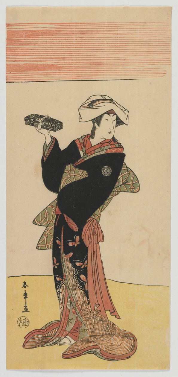 Actor Kabuki Nakamura Riko, período Edo, c.1791-92 (impressão em bloco de madeira a cores) de Katsukawa Shunsho