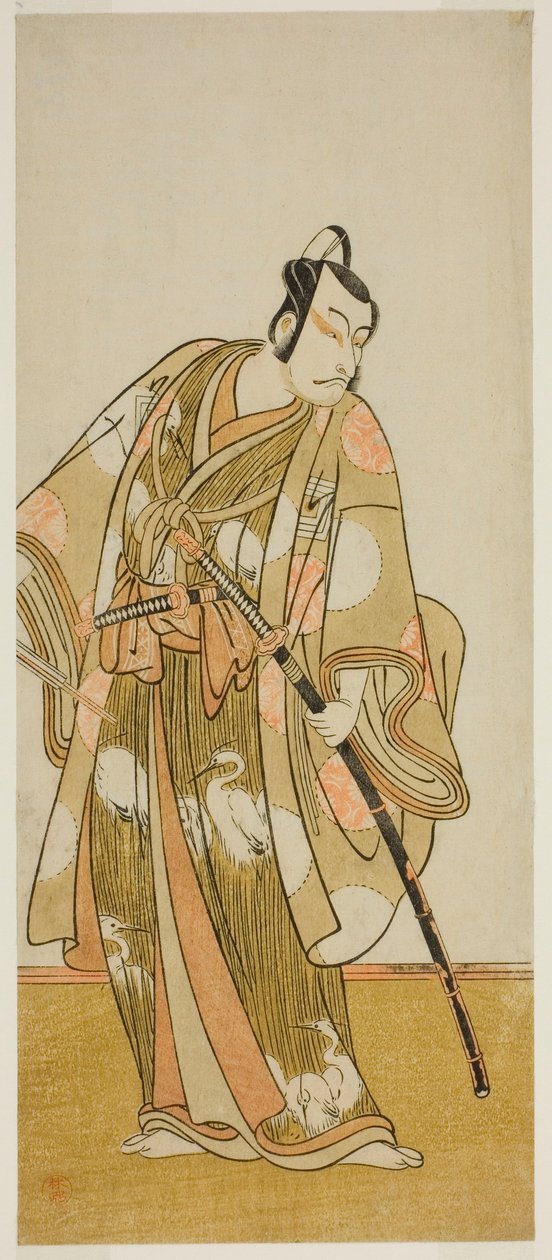 O ator Ichikawa Danjuro V em um papel não identificado de Katsukawa Shunsho