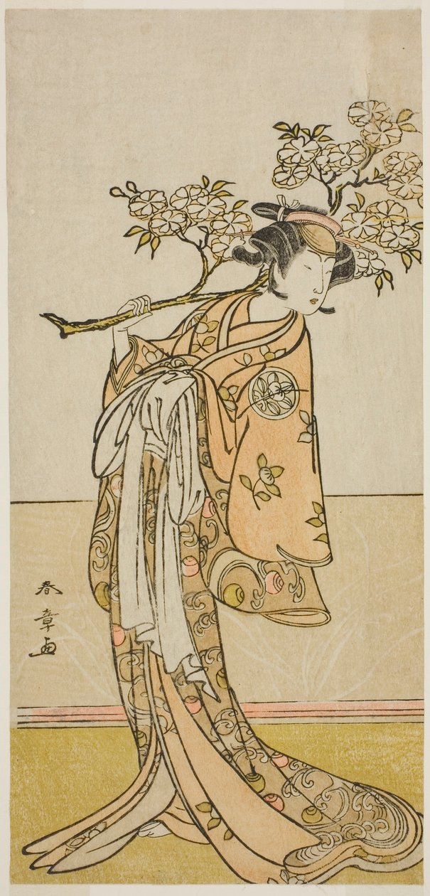 O ator Ichimura Uzaemon IX em um papel não identificado de Katsukawa Shunsho