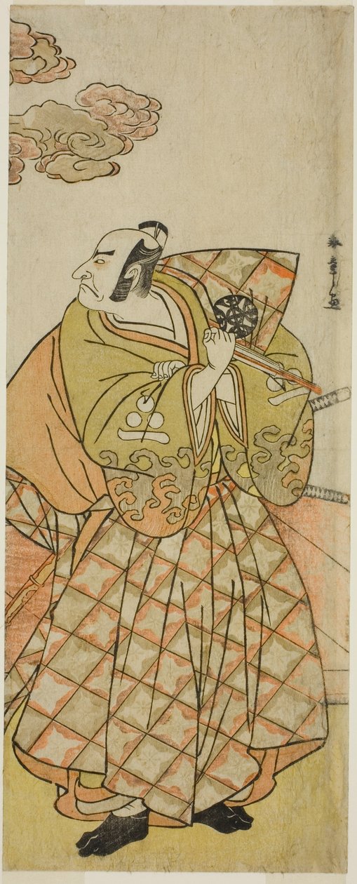 O ator Nakamura Nakazo I como Watanabe no Tsuna na peça Shitenno Tonoi no Kisewata, realizada no Teatro Nakamura no décimo primeiro mês, 1781 de Katsukawa Shunsho