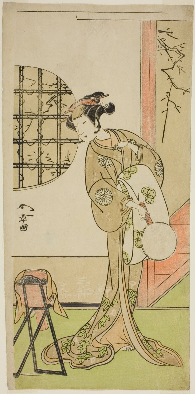 O ator Nakamura Noshio I em um papel não identificado de Katsukawa Shunsho
