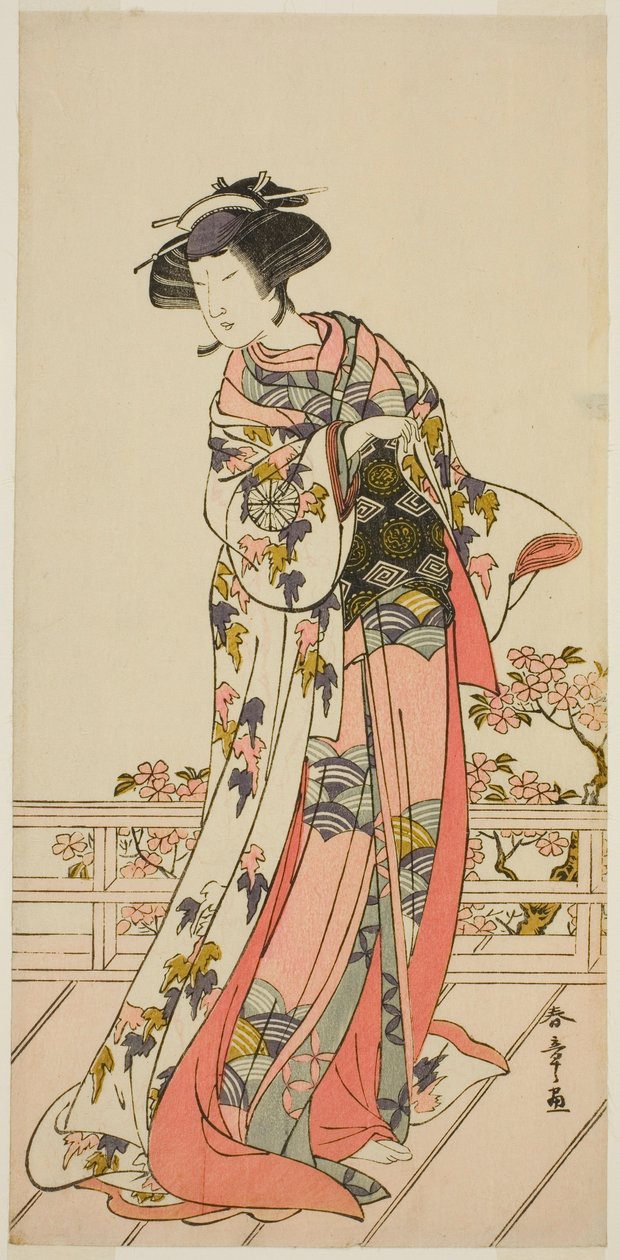 O ator Nakamura Tomijuro I em um papel não identificado de Katsukawa Shunsho