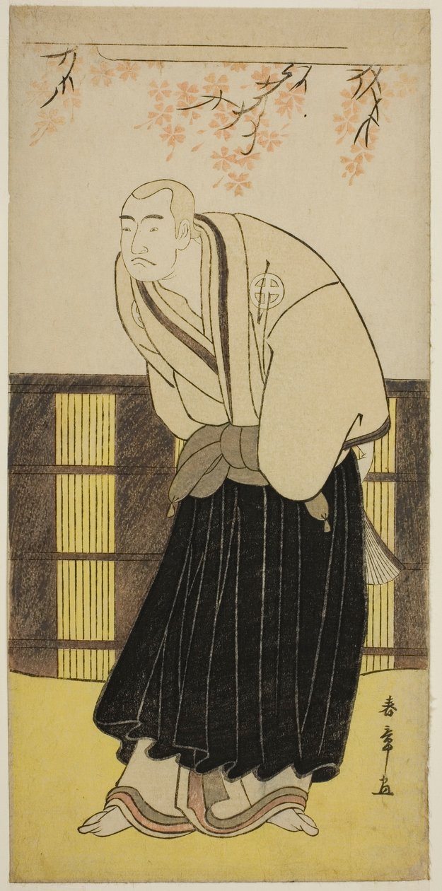 O Ator Otani Hiroji III como o Monge Izayoibo na Peça Keisei Katabira ga Tsuji, encenada no Teatro Ichimura no Sétimo Mês, 1783 de Katsukawa Shunsho