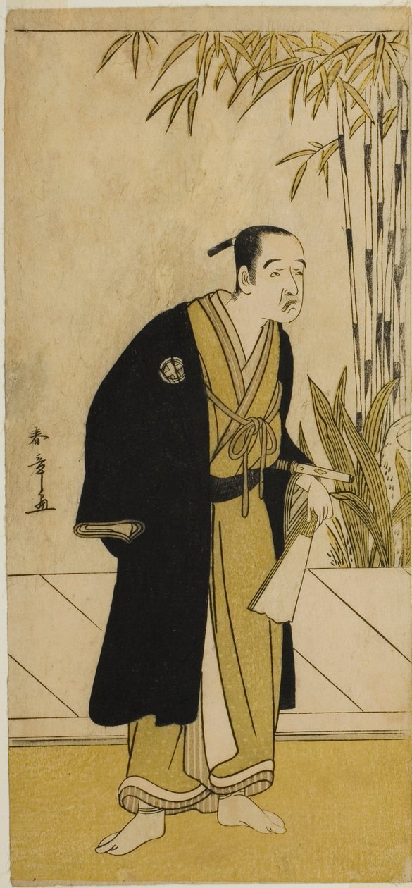 O Ator Otani Tomoemon I como Kajino Choan (?) na Peça Hono Nitta Daimyojin (?), Realizada no Teatro Morita (?) no Sétimo Mês, 1777 de Katsukawa Shunsho