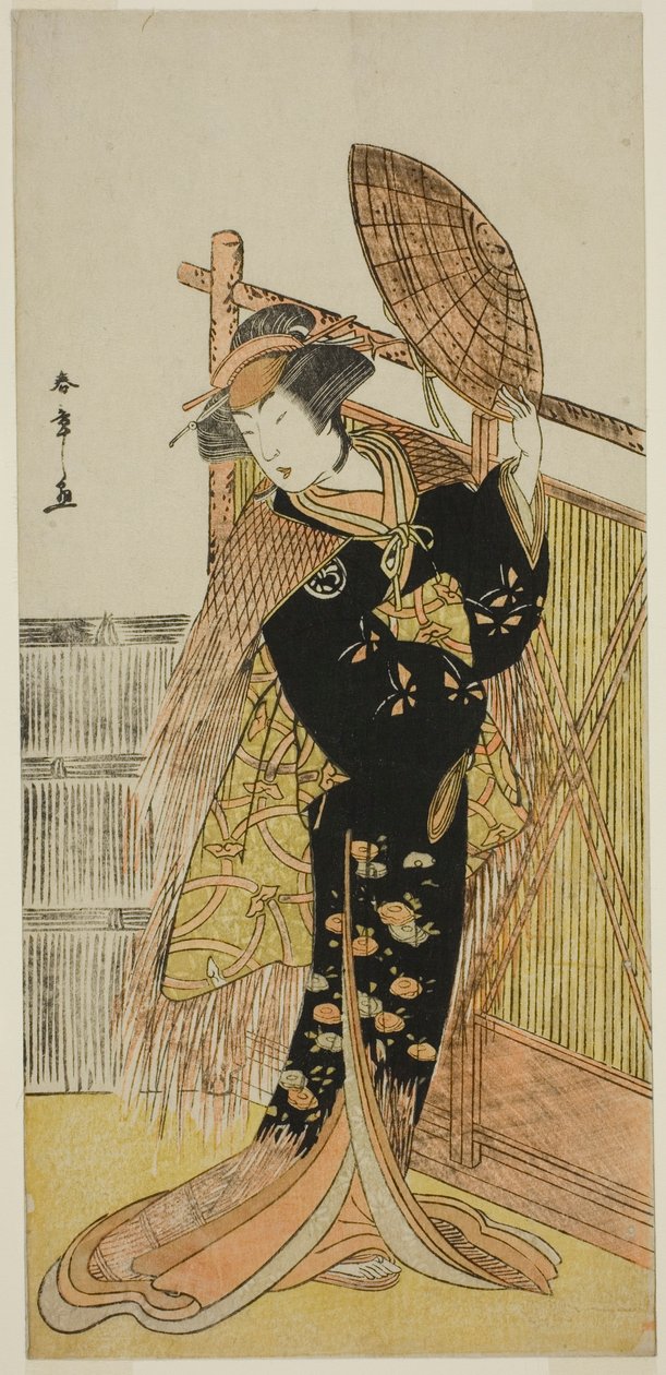 Segawa Chrysanthemum Woman Good As Michichiba Membro Higashi no Mori Sakae Kusunoki Apresentado no Ichimura Membro Te Eventh Month, 1779 de Katsukawa Shunsho