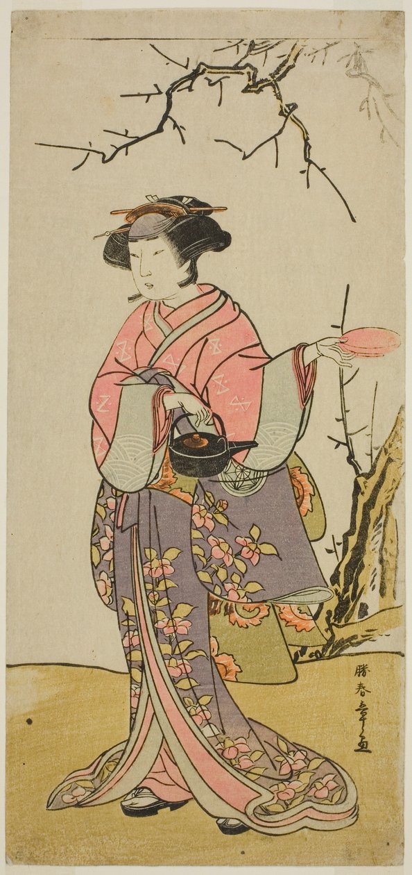 O ator Yamashita Kinsaku II em um papel não identificado de Katsukawa Shunsho
