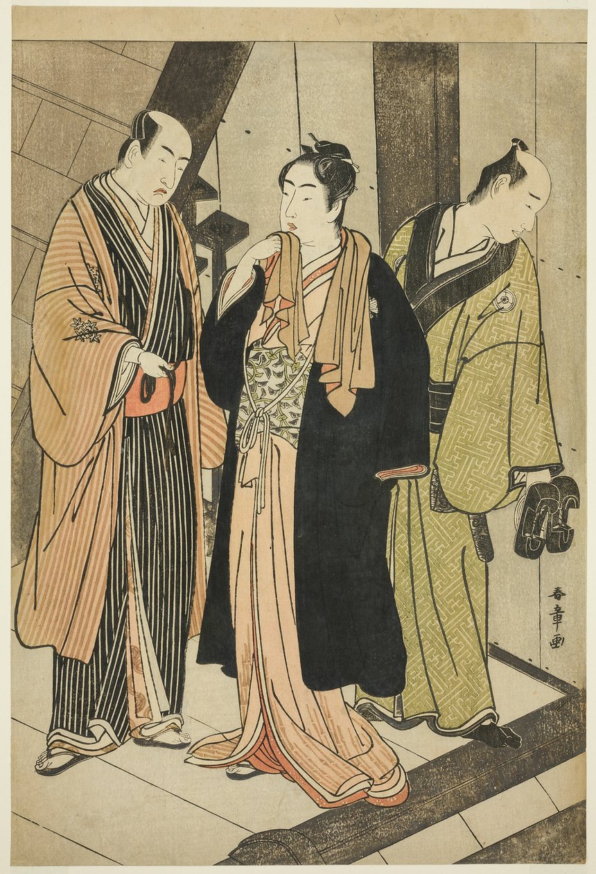 Equipe c e rs Ichikawa Kado é transparente (ft), versão de celebração medicina branca V (primeiro r), plano d celebração carmo (?) de Katsukawa Shunsho