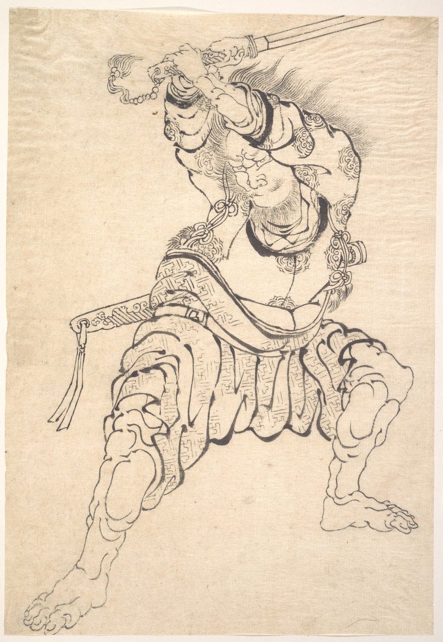 Um Guerreiro de Katsushika Hokusai