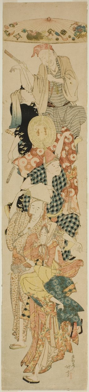 Bon Festival Dança de Katsushika Hokusai