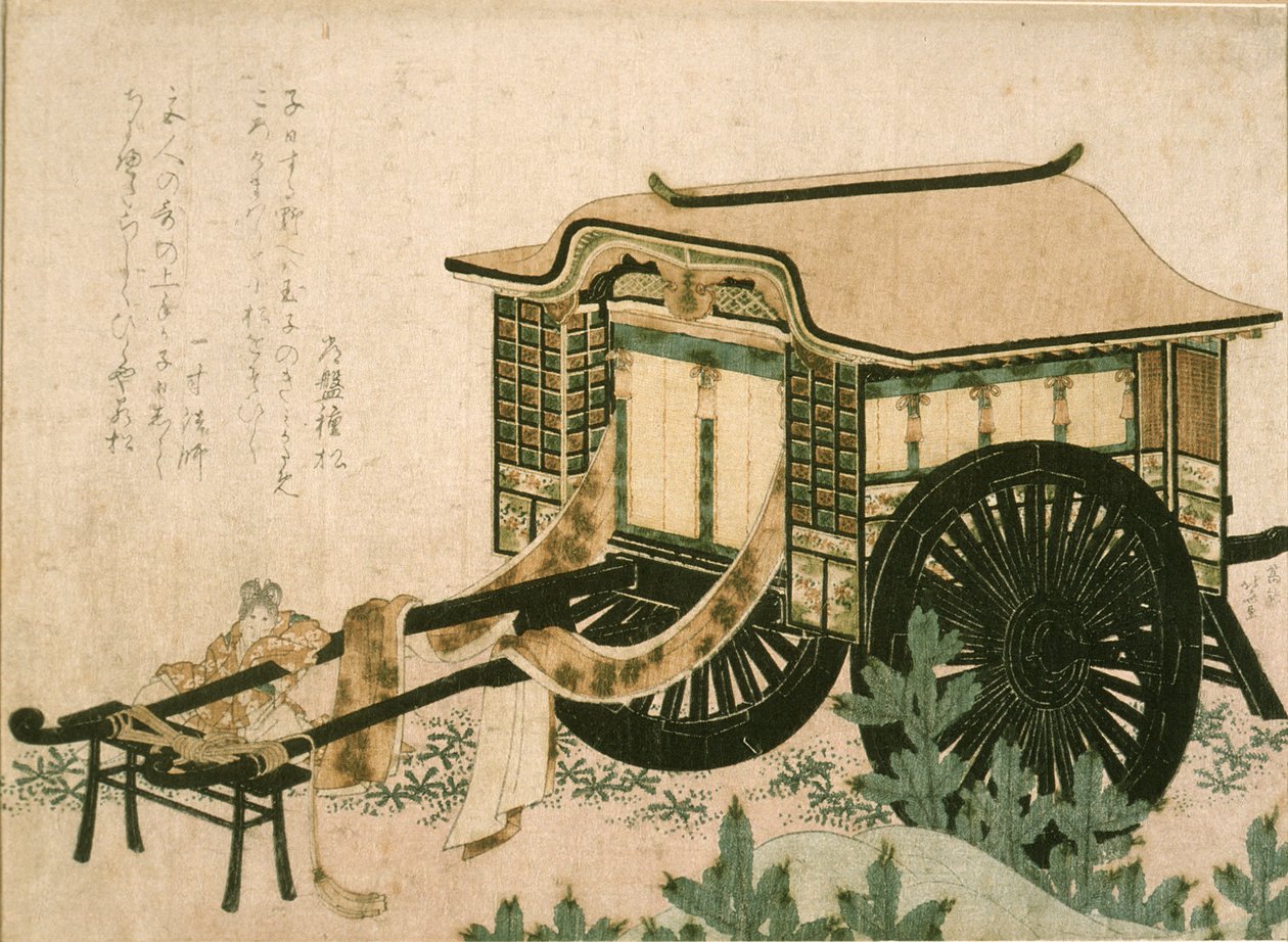 Carruagem da Corte de Katsushika Hokusai