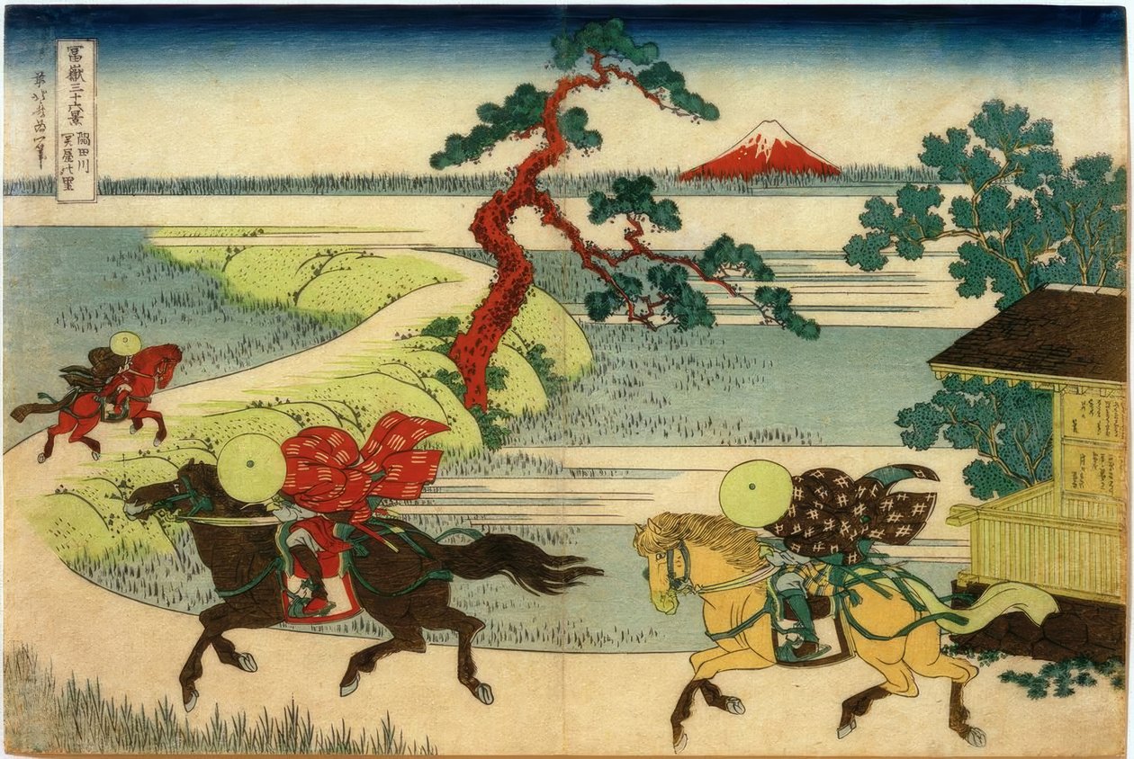 A vila Sekiya no rio Sumida de Katsushika Hokusai
