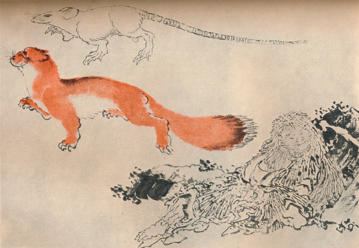 Desenho de Hokusai, c1780-1849, 1929 de Katsushika Hokusai