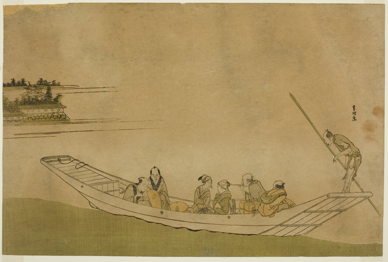 Ferryboat de Katsushika Hokusai