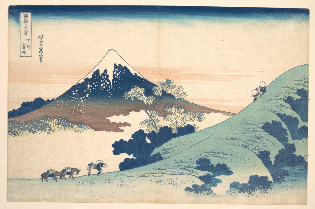 O Monte Fuji visto da Passagem de Inume () de Katsushika Hokusai