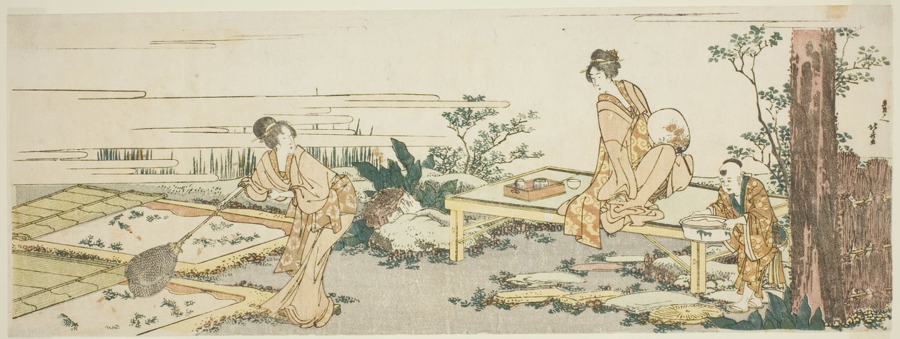 Fazenda de peixinhos dourados de Katsushika Hokusai