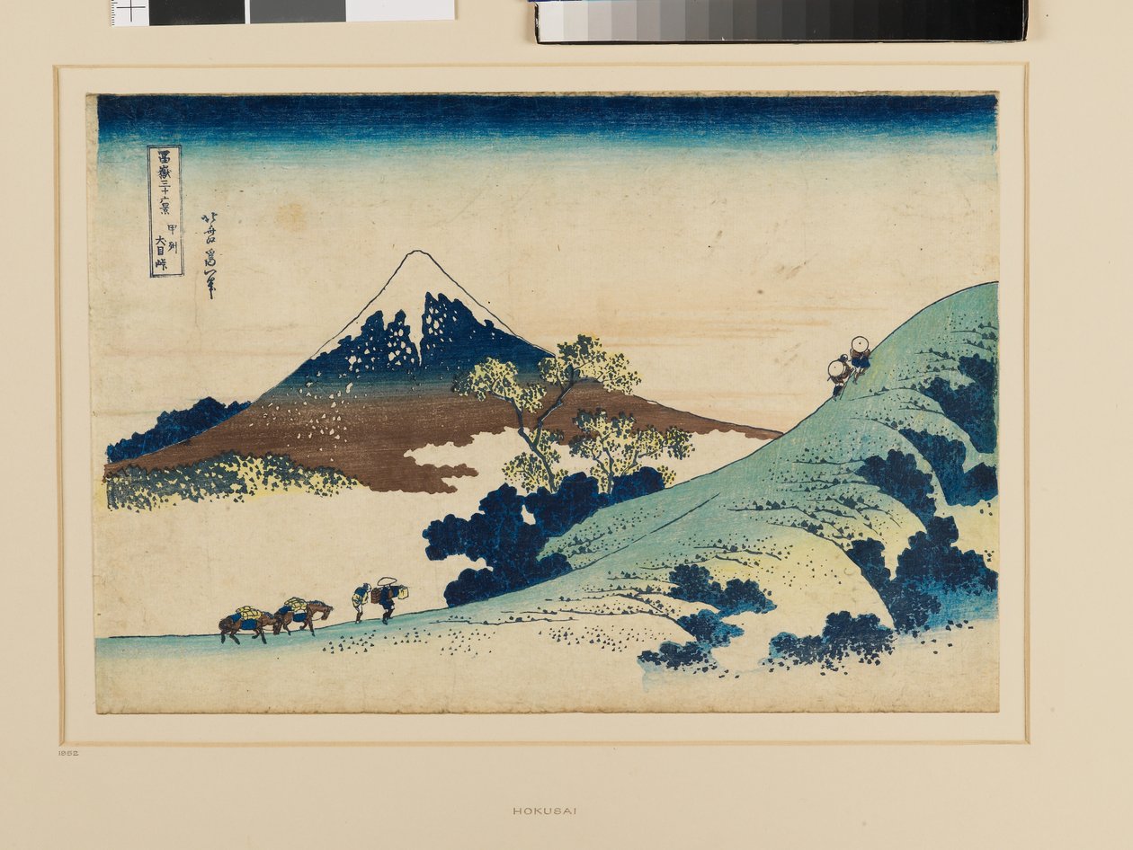 Passo de Inume na província de Kai de Katsushika Hokusai