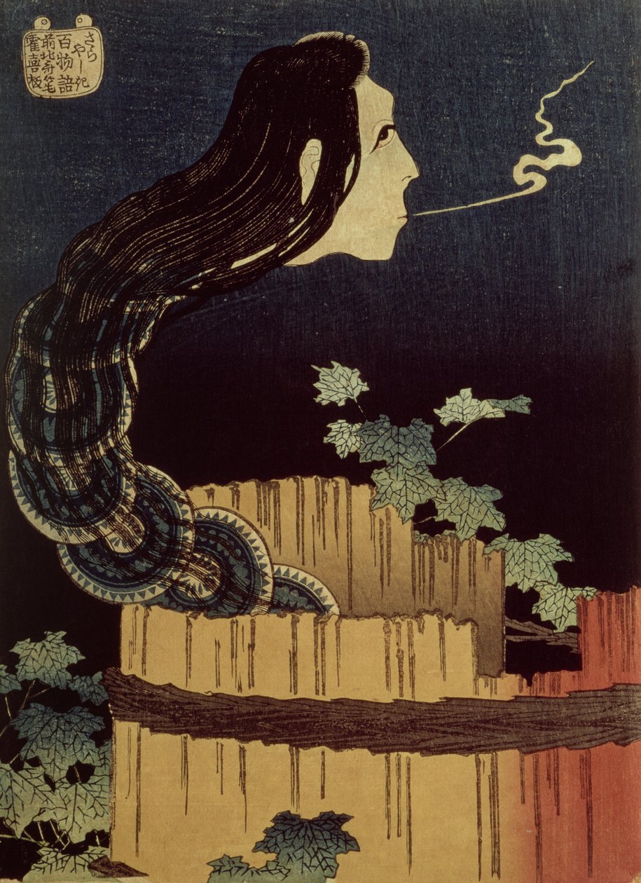 Fantasma Japonês (xilogravura) de Katsushika Hokusai