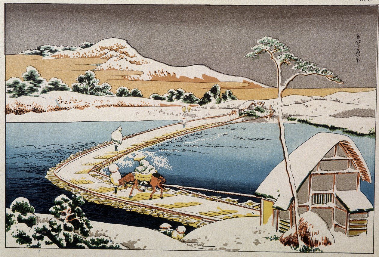 Paisagem japonesa - print by Hokusai (imprimir) de Katsushika Hokusai