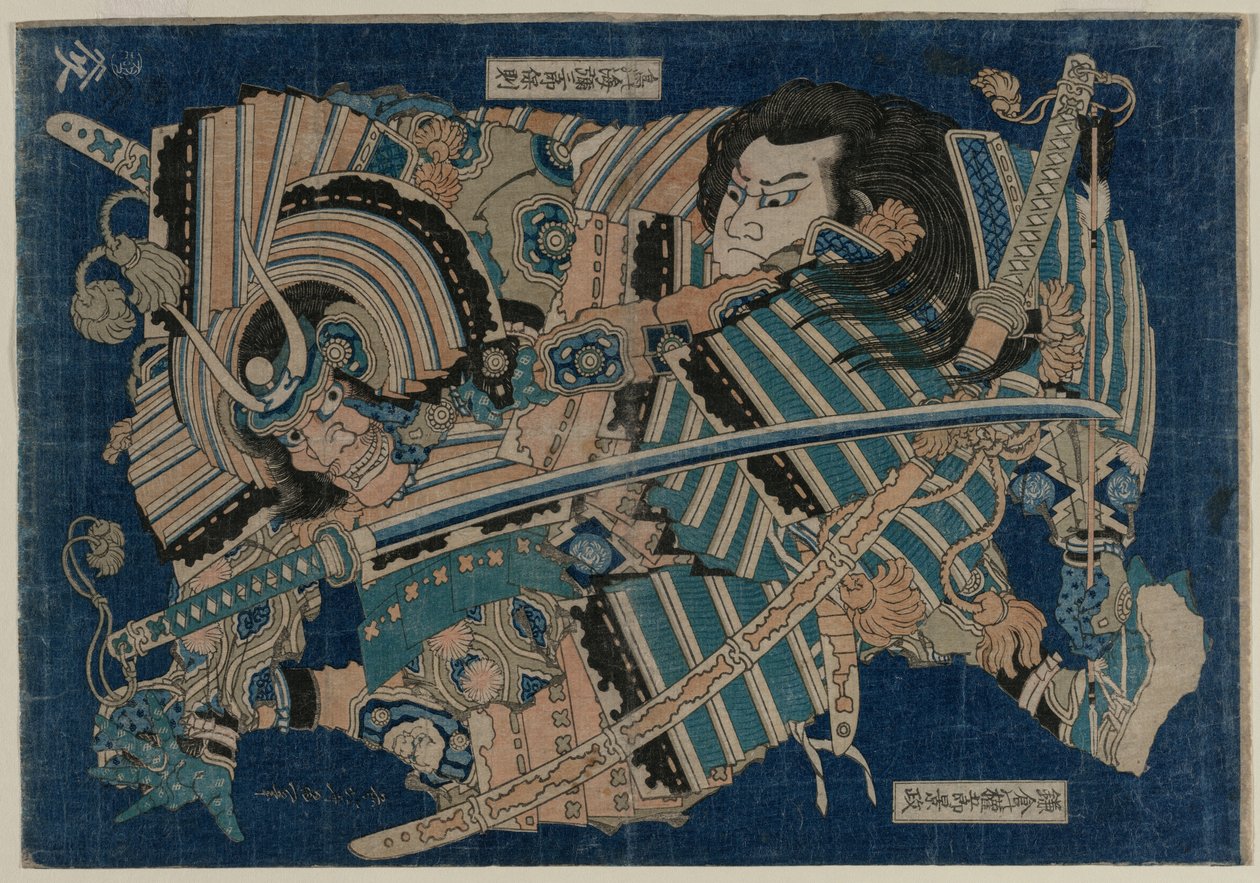 Kamakura no Gengoro Apreendendo Torinoumi Tasaburo, início da década de 1830. de Katsushika Hokusai