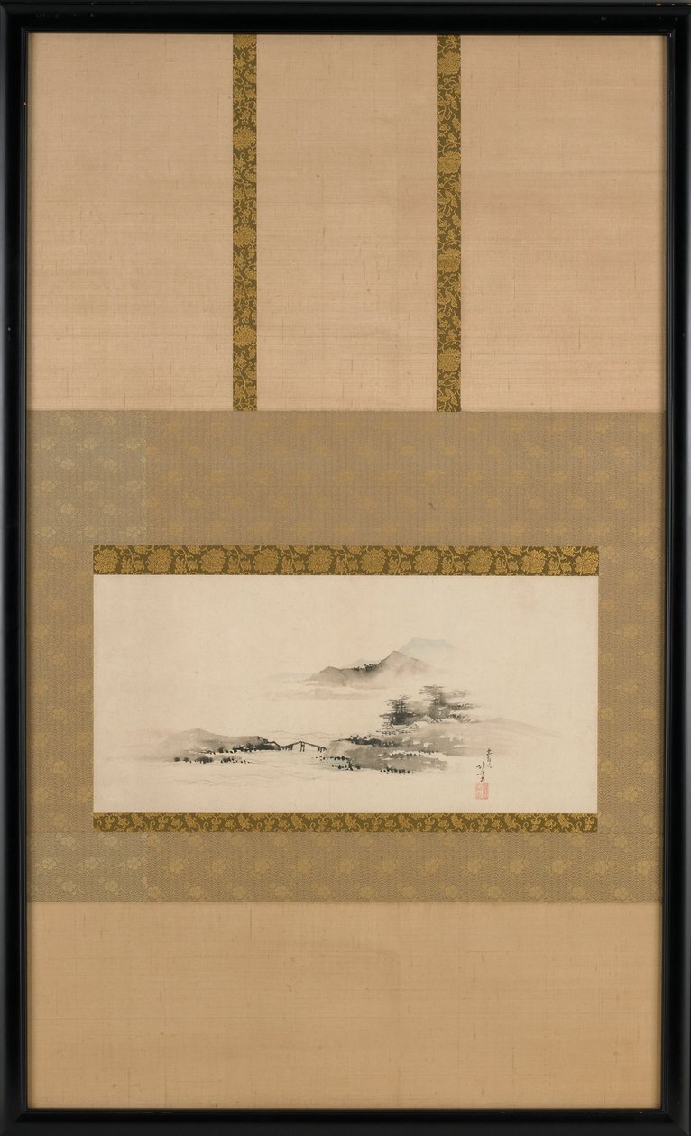 Paisagem, período Edo, ca. 1801-1802. de Katsushika Hokusai