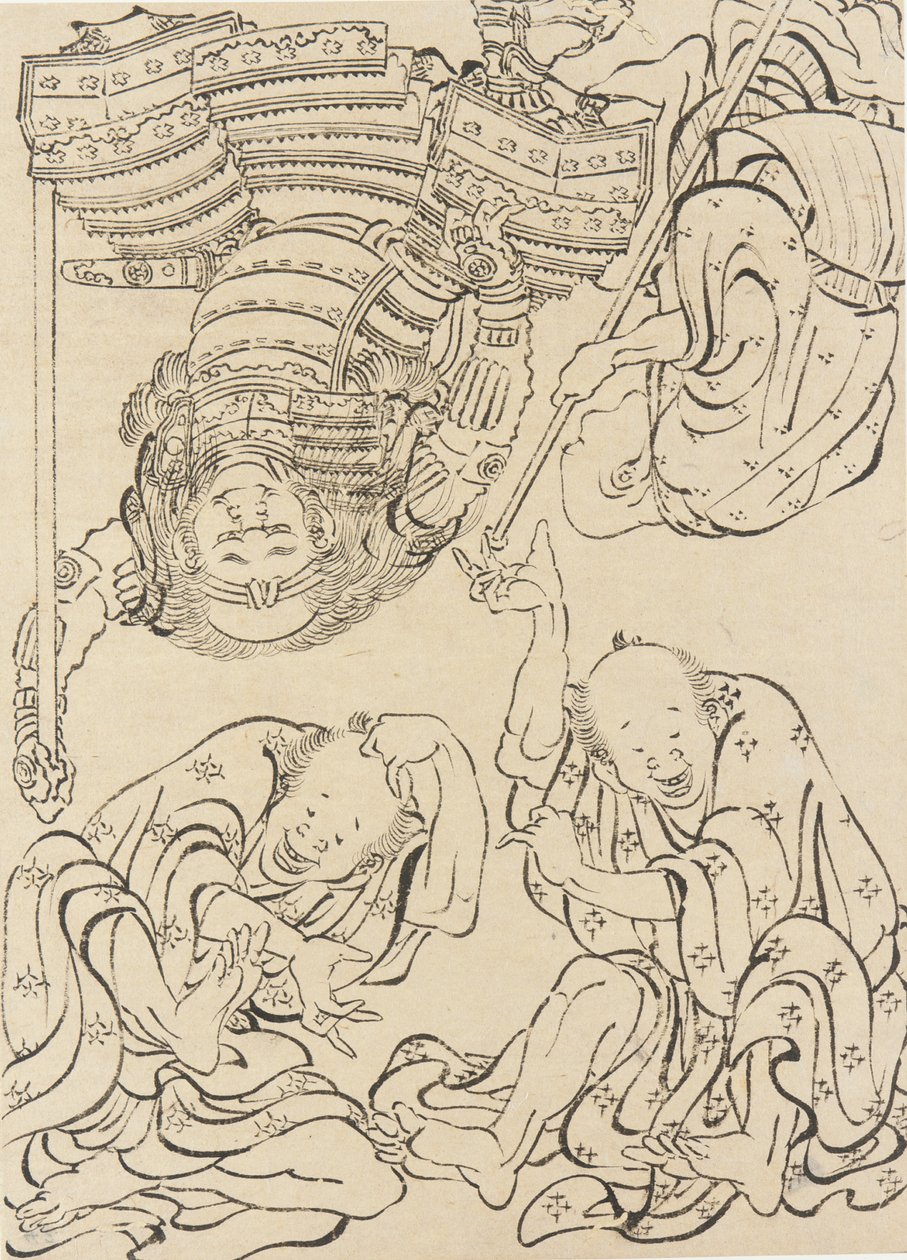 Figuras diversas, final do século XVIII e início do século XIX. de Katsushika Hokusai