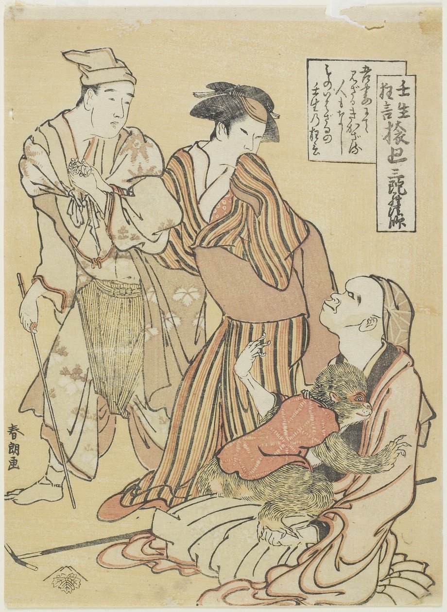Macaco manipulador, c. 1790 de Katsushika Hokusai