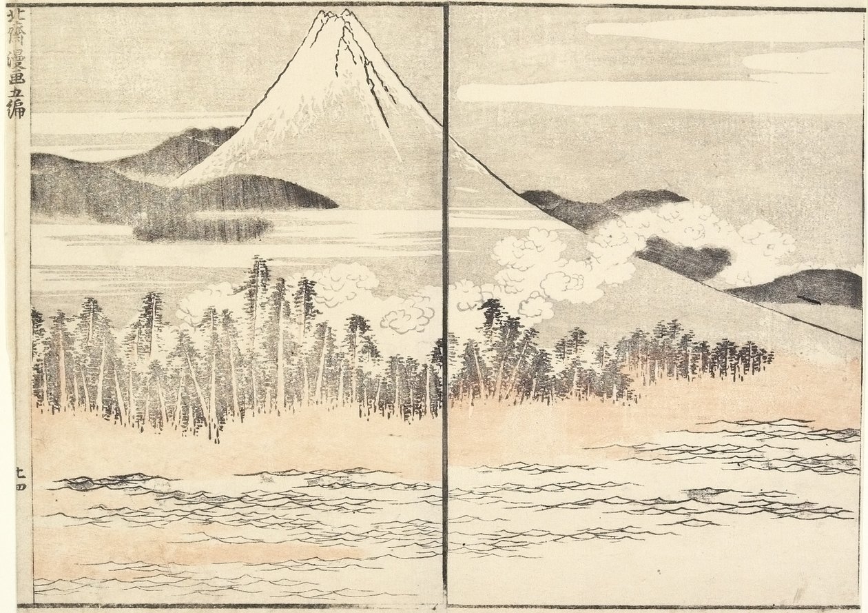 Mt. Fuji, 1816 de Katsushika Hokusai