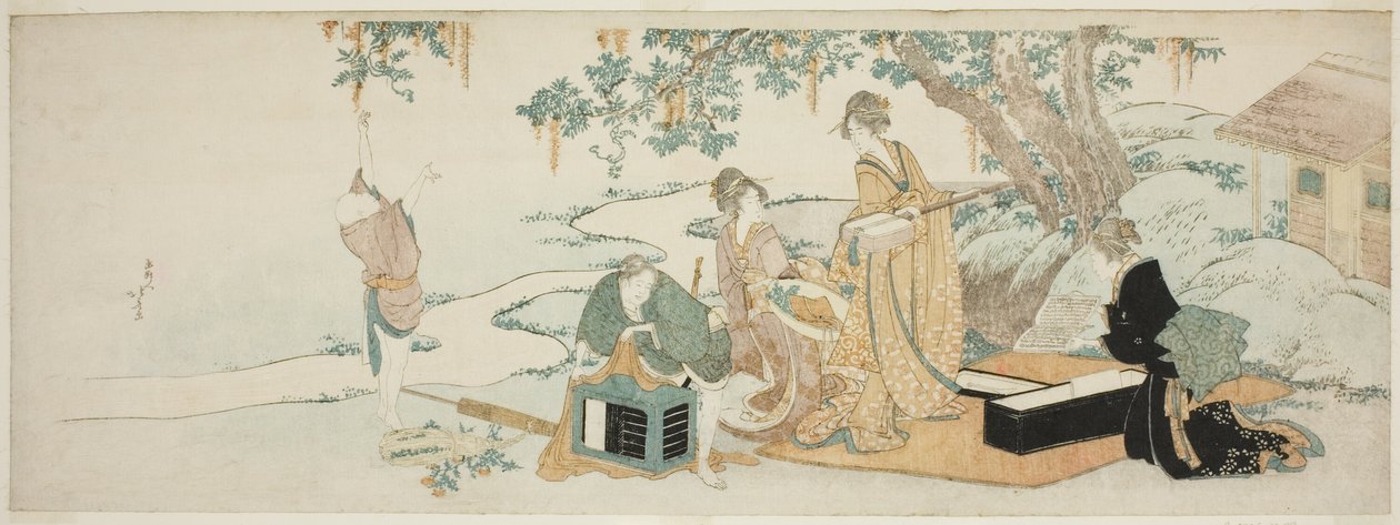 festa piquenique de Katsushika Hokusai