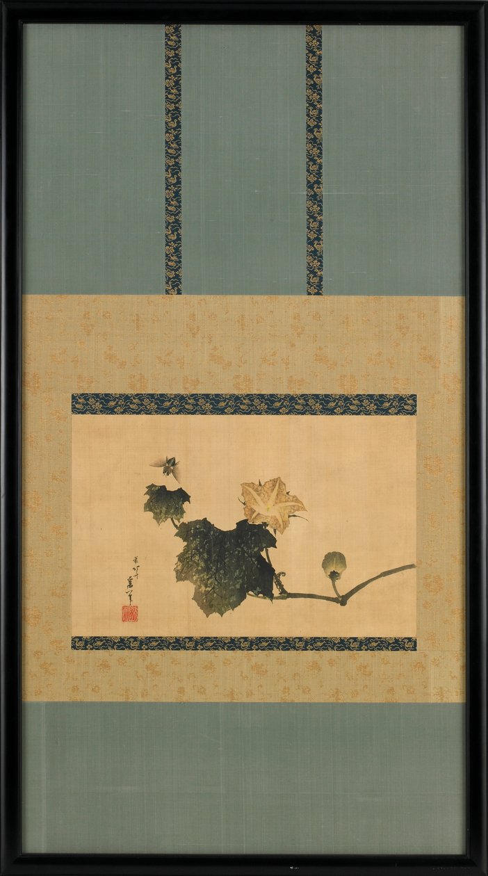 Abóbora Vinha e Mosca do Cavalo, ca. 1825-1833. de Katsushika Hokusai