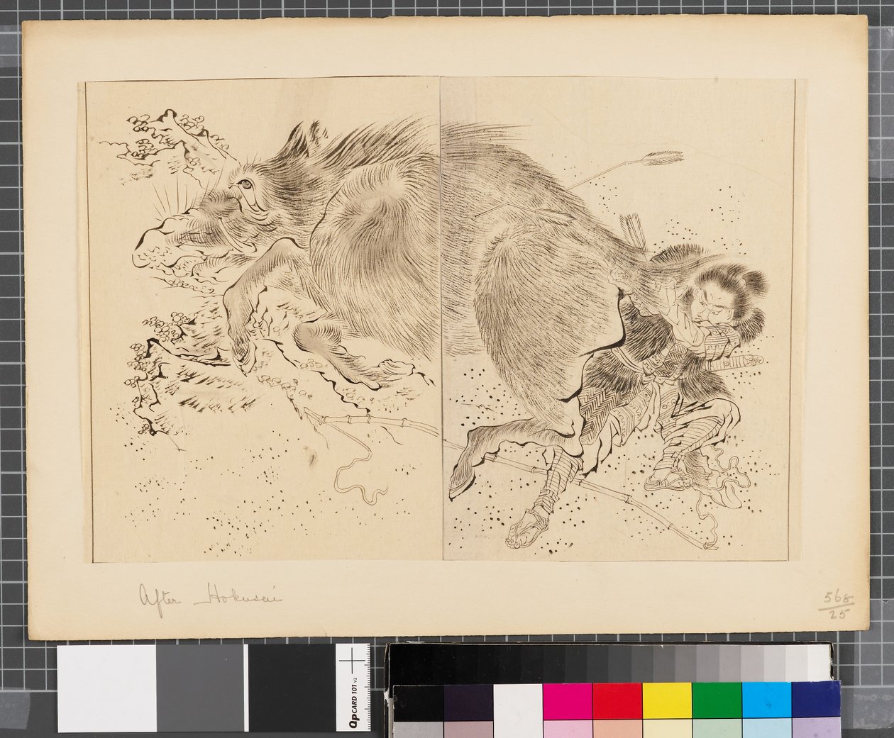 Cenas da guerra entre o Japão e a Coreia, finais do século XVIII e primeira metade do século XIX (tinta e aguada sobre papel) de Katsushika Hokusai