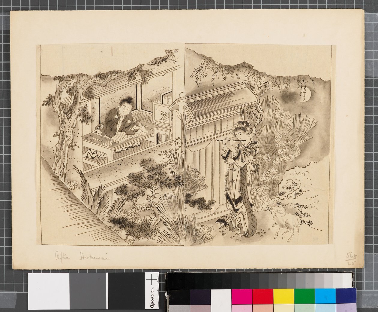 Cenas da guerra entre o Japão e a Coreia, finais do século XVIII e primeira metade do século XIX (tinta e aguada sobre papel) de Katsushika Hokusai