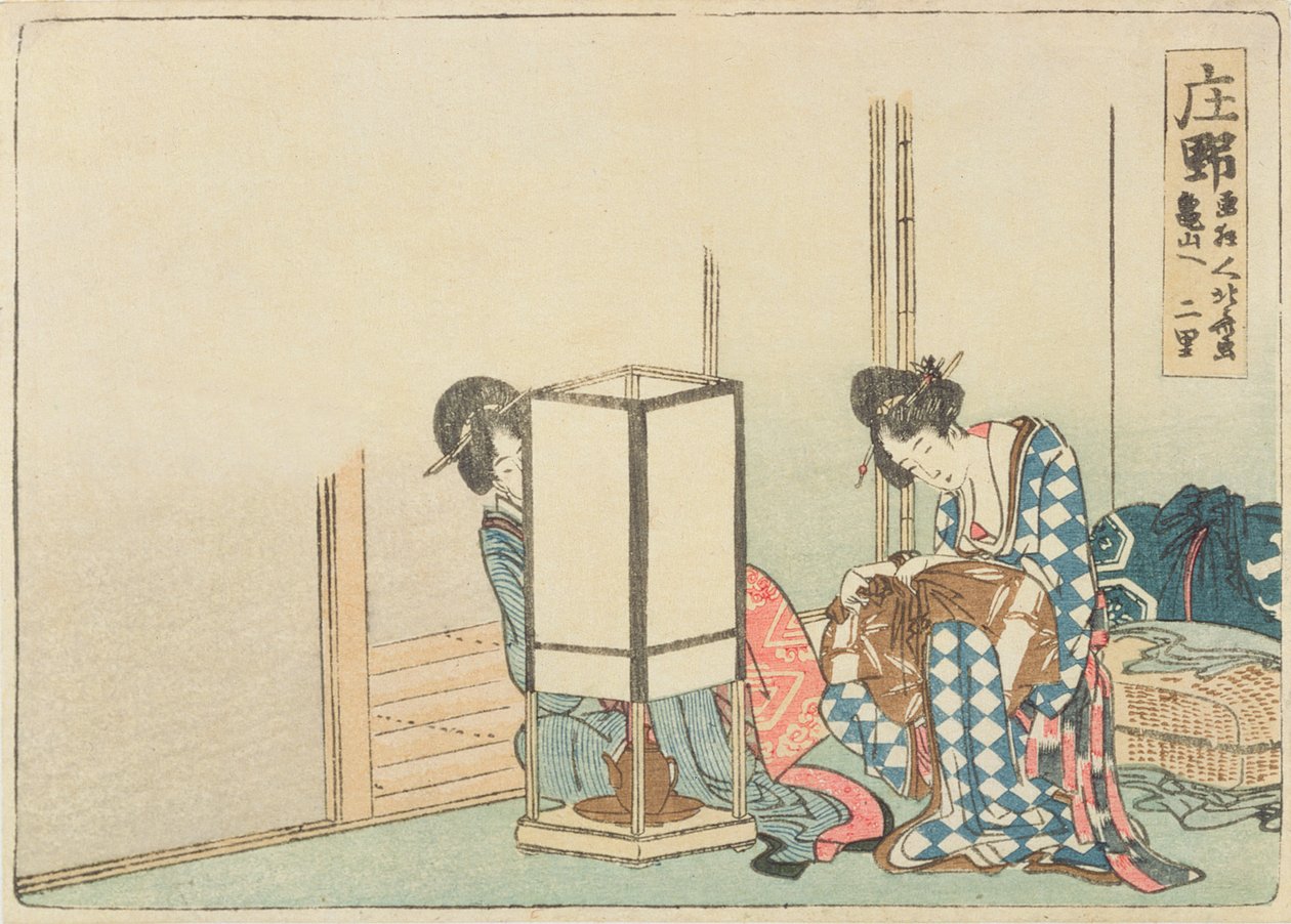 Shono, da série de &39;Cinqüenta e três estações da rodovia Tokaido&39;, depois de 1804 (impressão em xilogravura a cores) de Katsushika Hokusai