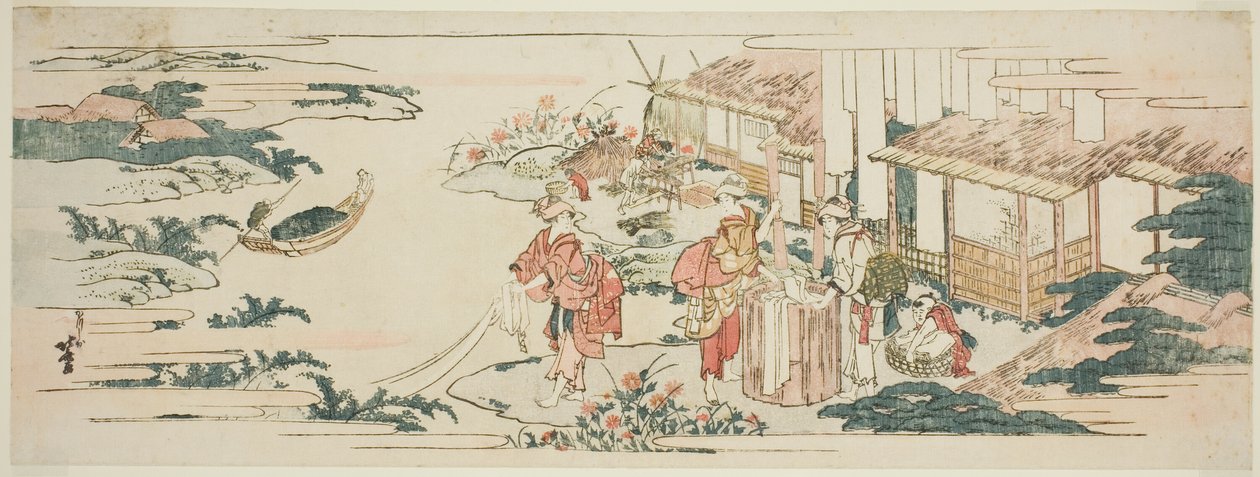 O Rio Joia de Chofu, um dos Seis Rios Joia (Mu Tamagawa) de Katsushika Hokusai