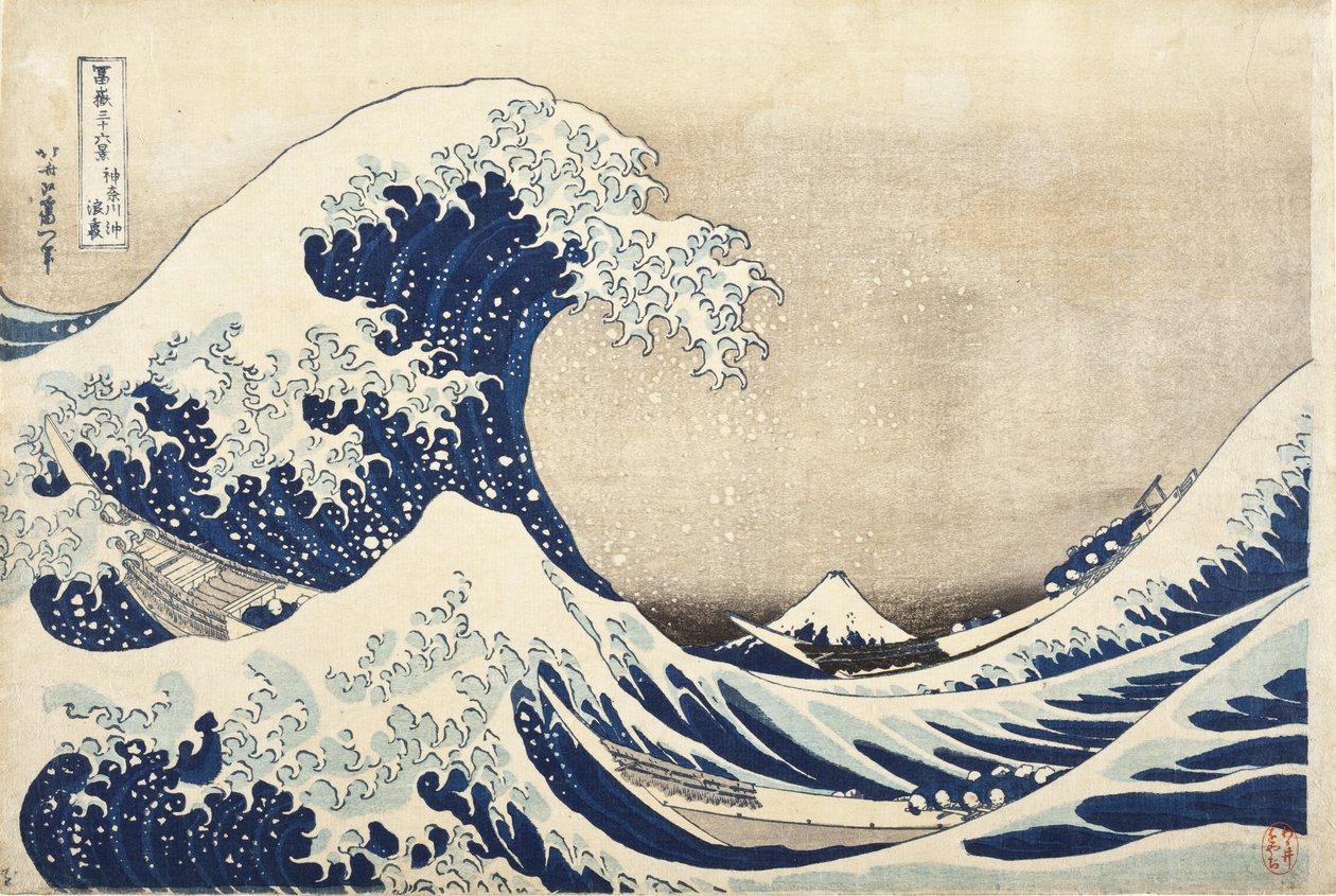 A Grande Onda de Kanagawa de Katsushika Hokusai