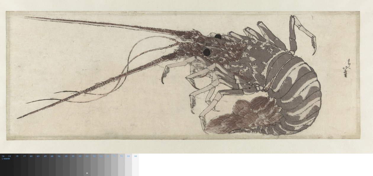 A lagosta de Katsushika Hokusai
