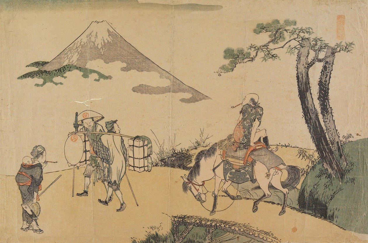 O cume do Monte Fuji de Katsushika Hokusai