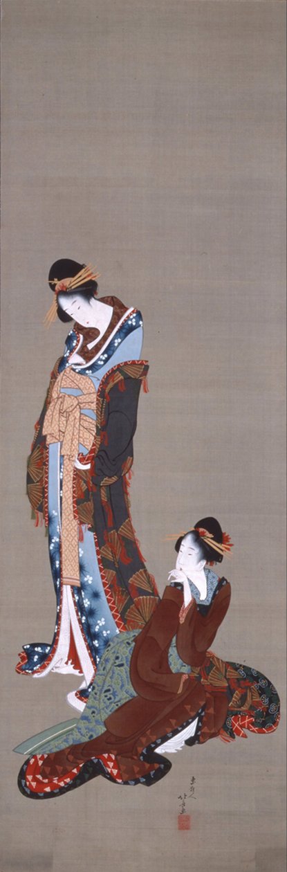 Duas belezas de Katsushika Hokusai