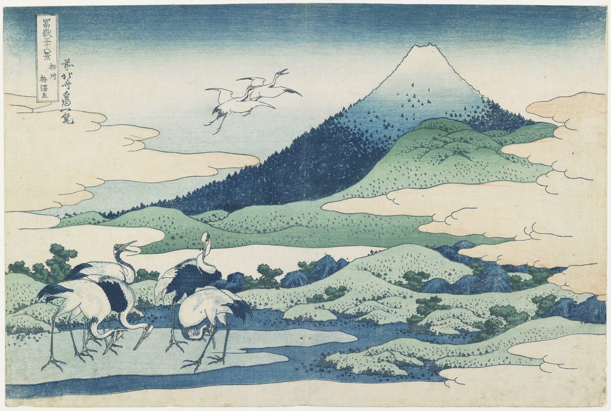 Aldeia de Umezawa na província de Sagami, 1831-1834 de Katsushika Hokusai