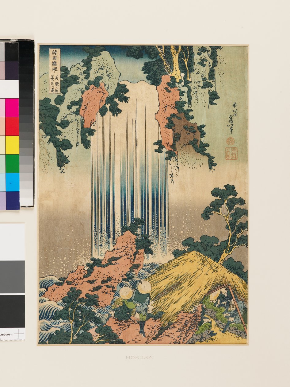 Cascata de Yoro na província de Mino (cópia) de Katsushika Hokusai