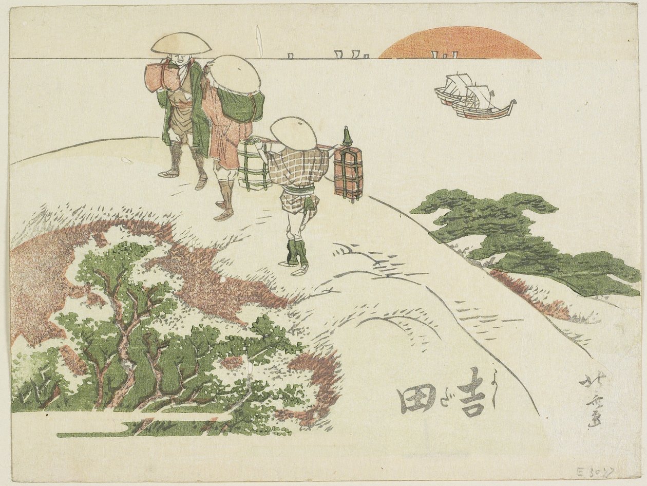 Yoshida, 1799-1802 de Katsushika Hokusai