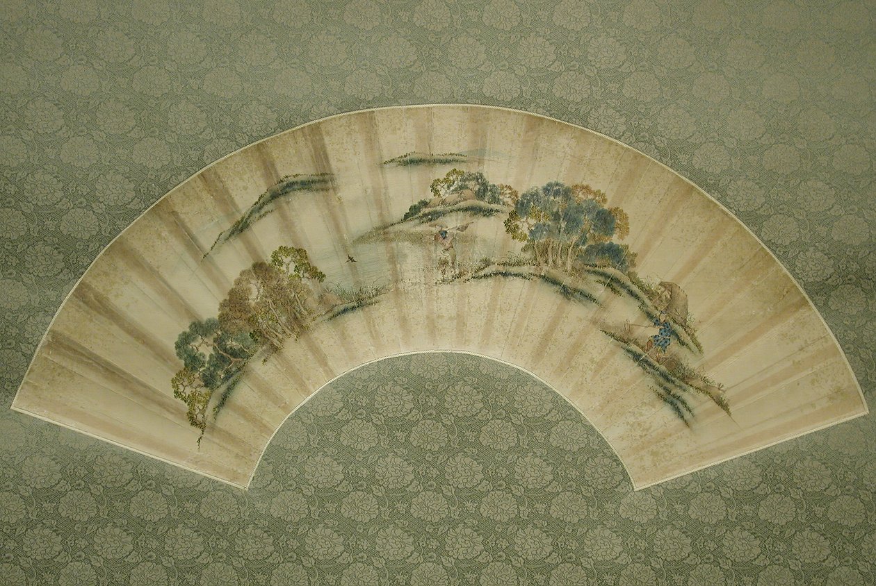 Cena de agricultura de primavera. de Katsushika Isai