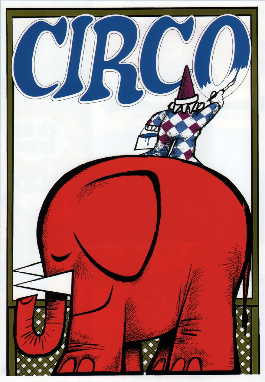 Cartaz publicitário de um circo, c1920 (cor Litho) de Alec Hunter