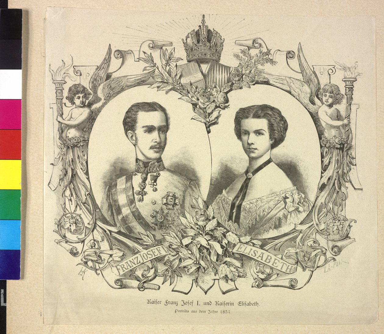 Imperador da Áustria e Elisabeth Franz Joseph I de Katzler Katzler