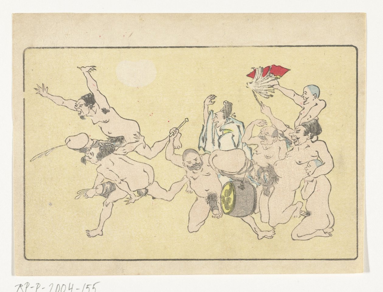 Gongo A Cauda Grande (título da série) de Kawanabe Kyosai