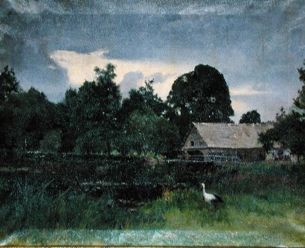 Paisagem com uma Cegonha de Kazimierz Alchimowicz