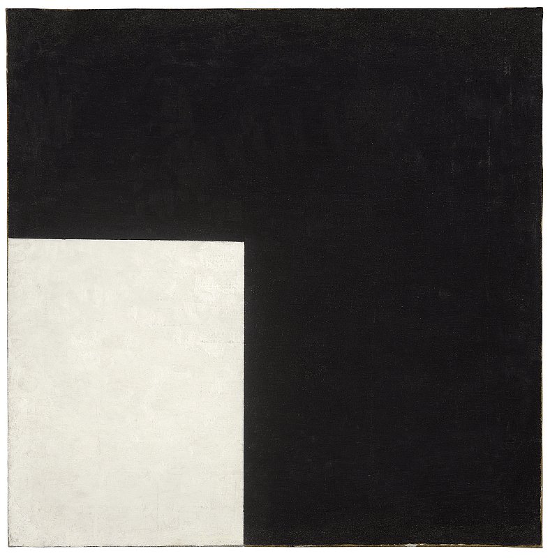 . nEnglish: preto e branco. Composição suprematista de Kazimir Severinovich Malevich